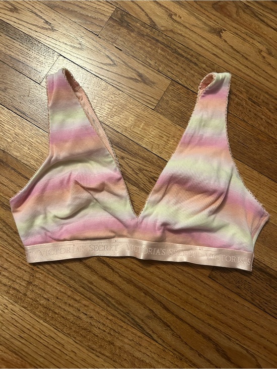 Victoria's Secret Other - Victoria's Secret Pastel Tie-Dye Ribbed Bralette - Pink, Orange & Yellow